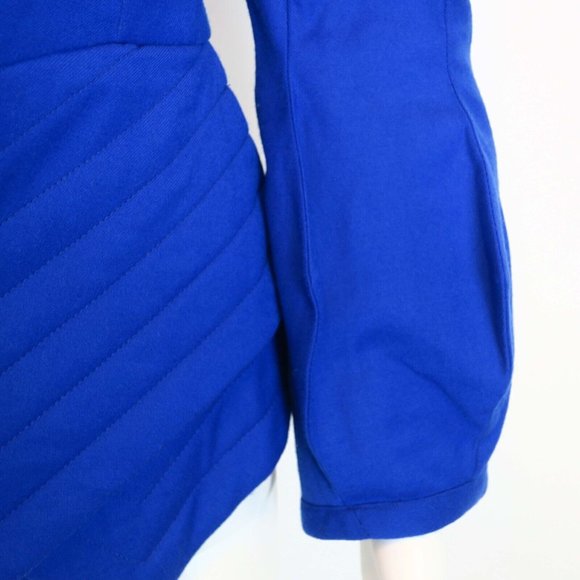 Ana Sekularac Blue Avant Garde Wool Jacket Asymmetrical Blazer Structural 36 | 6 - Picture 4 of 12